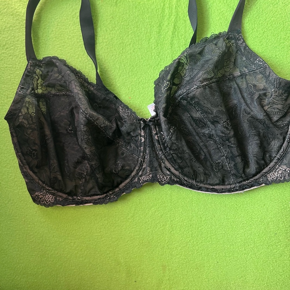 Cacique Black Lace Underwire Bra
